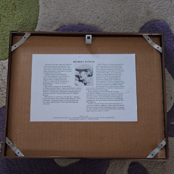 Framed Native American Art Print - Picture 2 of 2